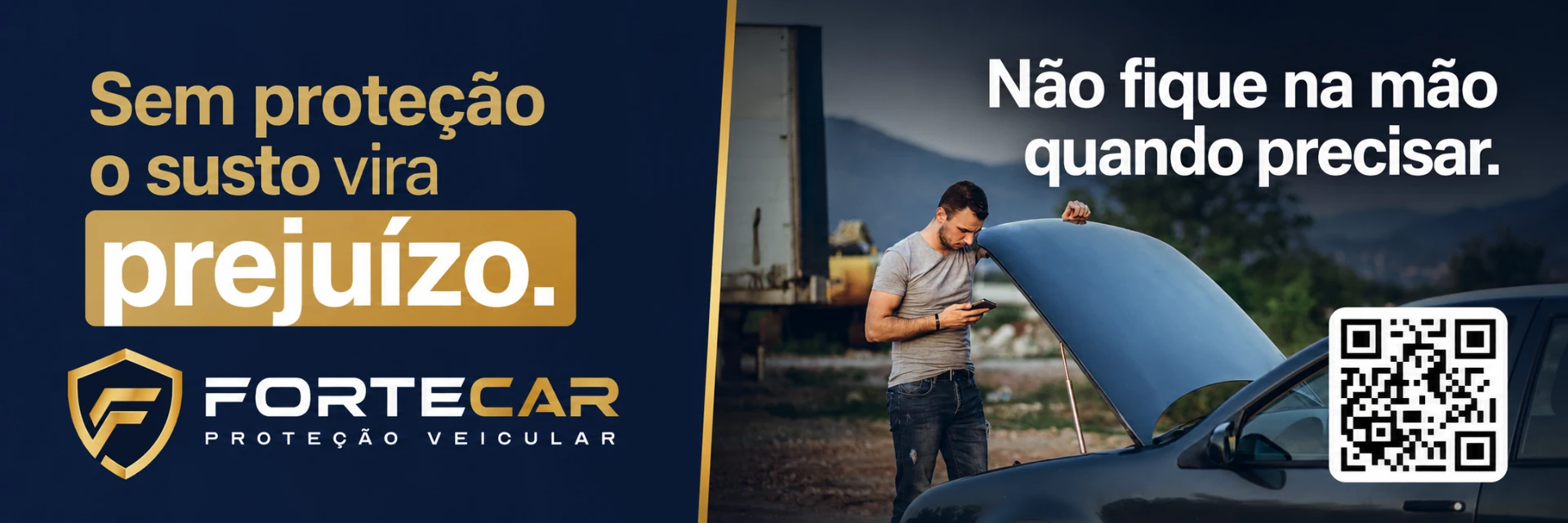 Sem proteção o susto vira prejuízo — FORTECAR Proteção Veicular